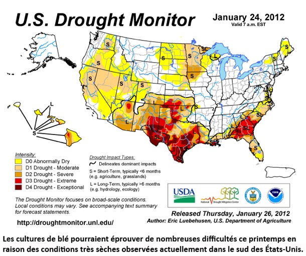 Secheresse US 1 fev 12 Secheresse US 1 fev 12
